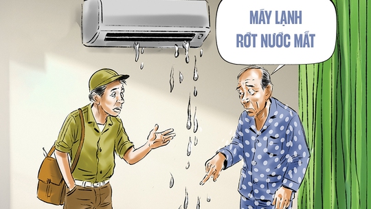 Máy lạnh 'rớt nước mắt' đầu mùa hạ