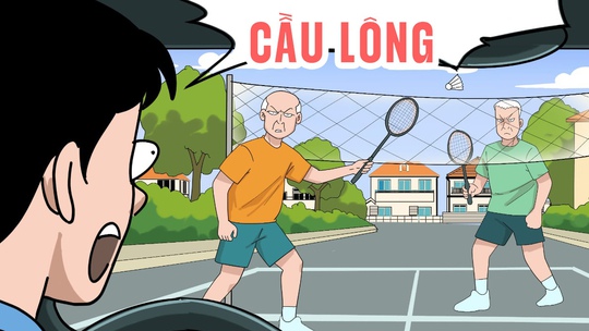 Đánh cầu lông giữa đường thể hiện văn minh, văn hóa?