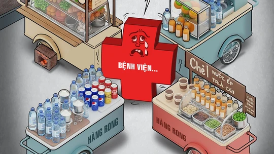 Bệnh nhân không phân biệt được cổng bệnh viện hay cổng chợ