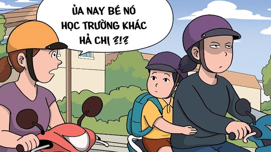 Đồng phục 'chuyển trường' của bé Bi