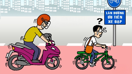 Làn đường dành riêng cho xe... gấp