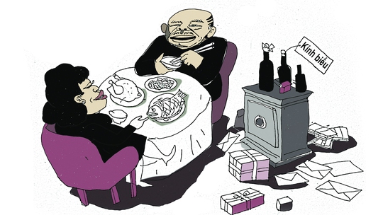 Thực phẩm sạch của quan tham dịp Tết