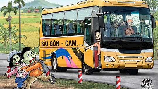 Hành khách hú hồn với chuyến xe Sài Gòn - Cam...