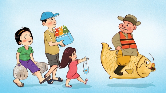 Táo lũ lụt vô cùng cảm động