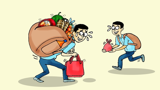 'Quà về' và 'quà đi' khi về quê ăn Tết