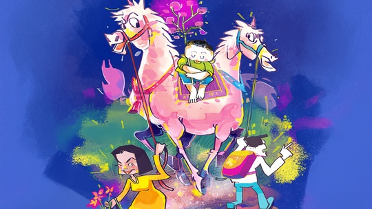 Về quê ăn Tết với con ngựa hai đầu