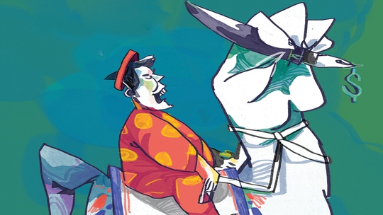 Quan tham khai bút đầu năm Ngọ