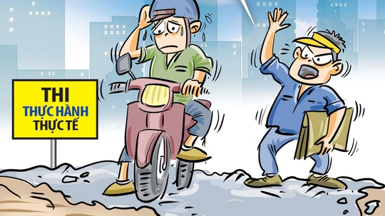 Bài thi sát hạch không ướt giày