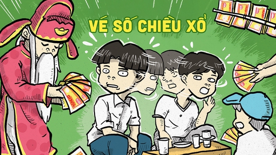 Coi chừng trẹo cổ với tờ vé số chiều xổ