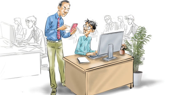 Các ông sếp tới công chuyện với ngày nói dối 1-4