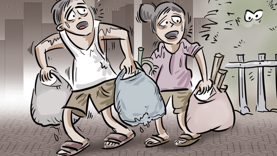 Môn thể dục mới của dân thành phố: Vứt rác giấu tay