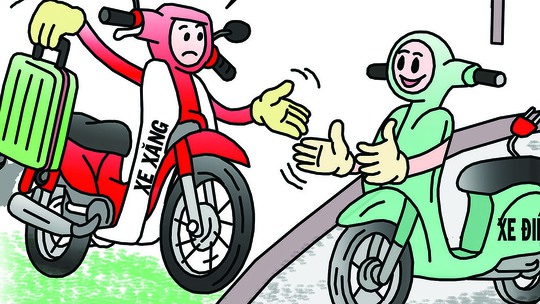 Xe xăng bỏ phố về quê