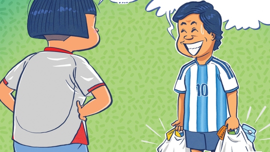 Âm mưu của ông chồng hâm mộ Argentina