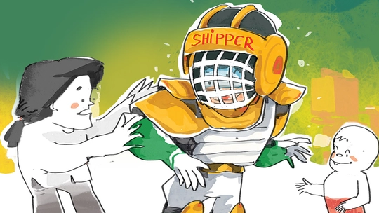 Shipper đi giao hàng như chơi bóng bầu dục
