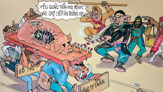 Thi vẽ tranh biếm họa với những đề tài nổi cộm trong xã hội