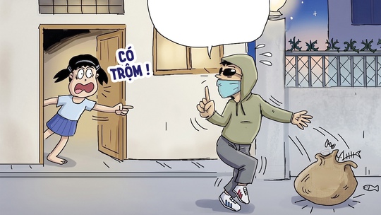 Con gái tưởng bố là trộm, không ngờ... đúng thế thật