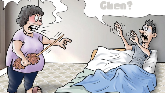 Bà vợ nổi cơn ghen với xăng E10
