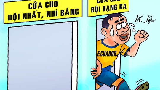 Ecuador vượt khe cửa hẹp dành cho các đội xếp thứ 3