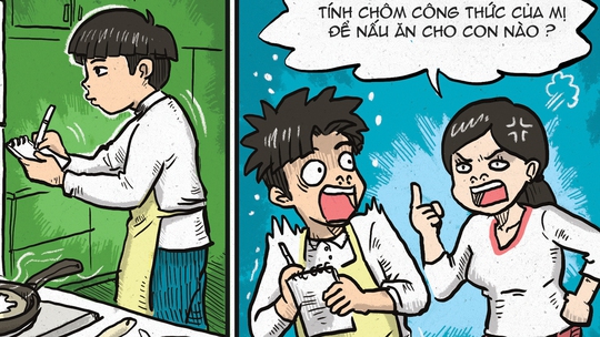Vợ nổi cơn ghen vì chồng vi phạm bản quyền nấu ăn