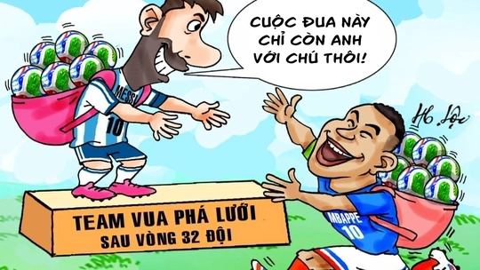 Messi và Mbappe cạnh tranh gay gắt danh hiệu vua phá lưới