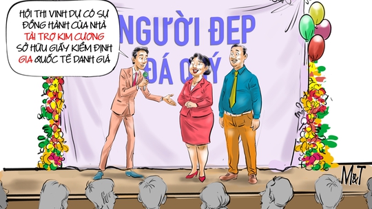 Nhà tài trợ kim cương của cuộc thi 'Người đẹp đá quý'