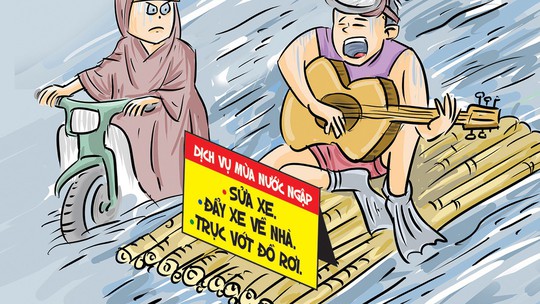Dịch vụ ăn theo nhờ 'hồi chiều trời mưa'