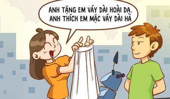 Tặng váy cho người yêu để vượt đèn đỏ?