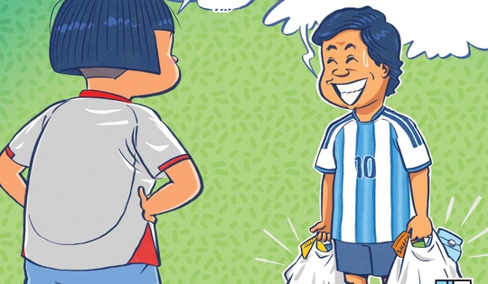 Âm mưu của ông chồng hâm mộ Argentina