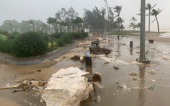 Kajiki approaching Vietnam’s Nghe An, Ha Tinh, weakens to level 12