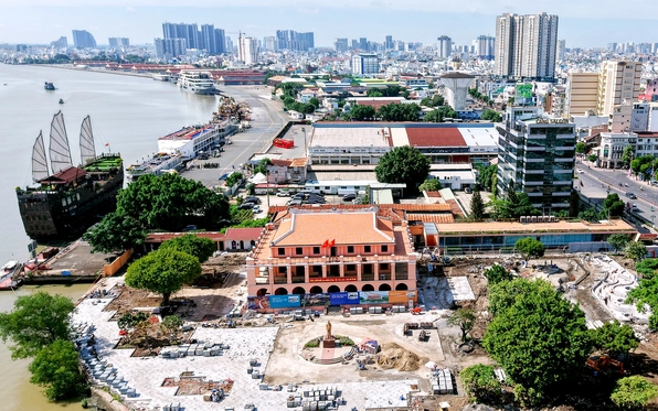 Bến Nhà Rồng chuyển biến sau 3 tháng khởi công, tạo đà đột phá hạ tầng ven sông Sài Gòn