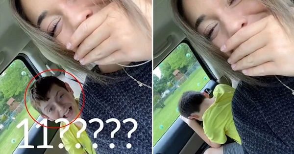 Phản ứng của cậu bé khi biết số lần chị gái hôn trai     