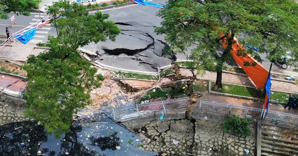 Gallery - Road collapses along Tau Hu Canal in Ho Chi Minh City