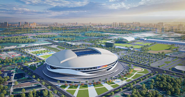 Construction advances on 60,000-seat World Cup-standard stadium near Hanoi