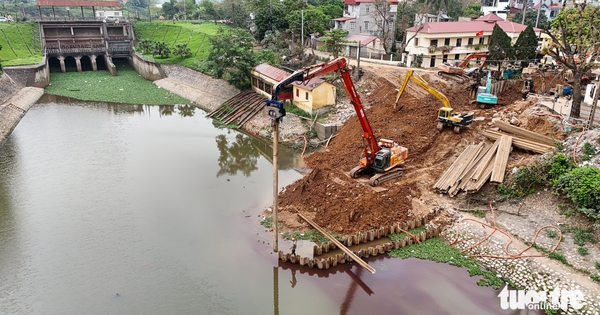Gallery - Hanoi races to complete flood-control projects ahead of rainy season