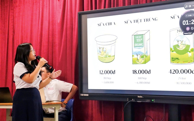 Học sinh Trường THPT Lê Quý Đôn: Học và tập làm 'doanh nhân'