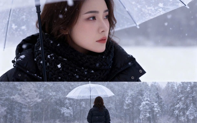 Cách bắt trend tạo ảnh đứng giữa trời tuyết bằng AI đang gây bão