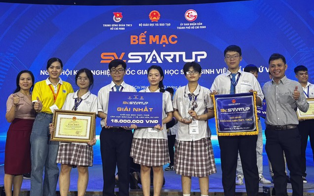 Học sinh Hà Nội, TP.HCM và Vĩnh Phúc đoạt giải nhất Cuộc thi Học sinh, sinh viên với ý tưởng khởi nghiệp