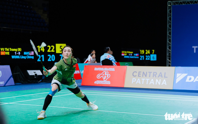 Vũ Thị Trang, Bùi Bích Phương thua bộ đôi Indonesia ở bán kết SEA Games 33