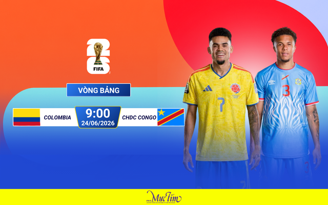Colombia đấu CHDC Congo: Lợi thế lớn cho đại diện Nam Mỹ