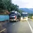  Thót tim với xe tải chạy ẩu, lấn làn trên đường đèo, cảnh sát giao thông vào cuộc