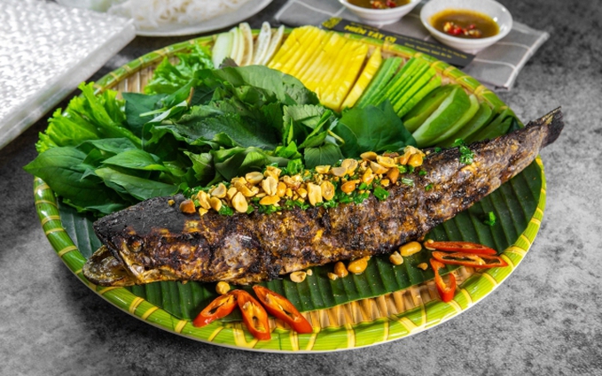 Cá lóc nướng trui