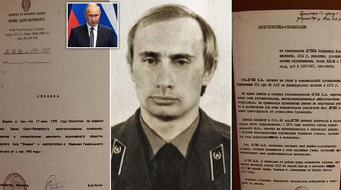 Giải mật' hồ sơ điệp viên ông Putin thời làm cho KGB - Tuổi Trẻ Online