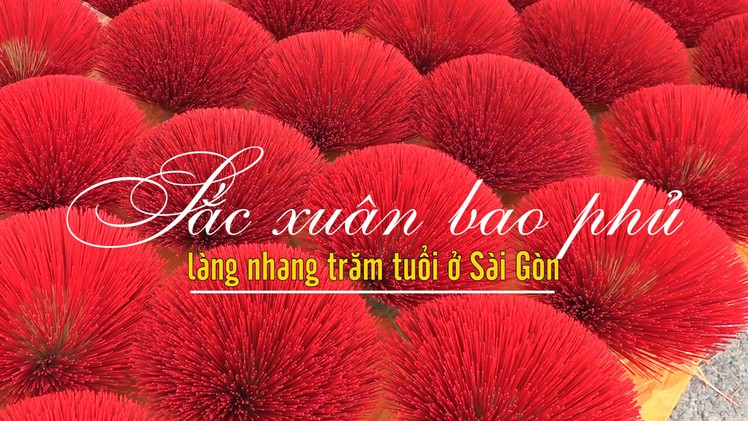 Sắc xuân bao phủ làng nhang trăm tuổi ở Sài Gòn