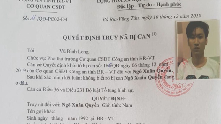 Truy nã con trai phó công an huyện vì tổ chức đánh bạc