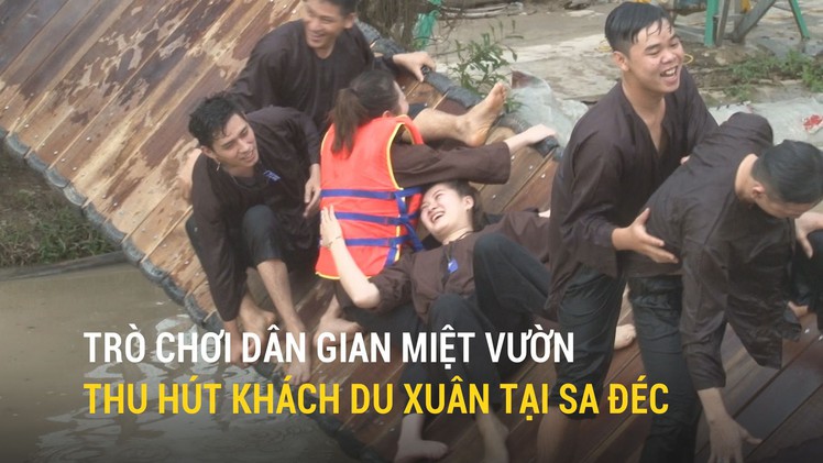 Trò chơi dân gian miệt vườn thu hút khách du xuân tại Sa Đéc