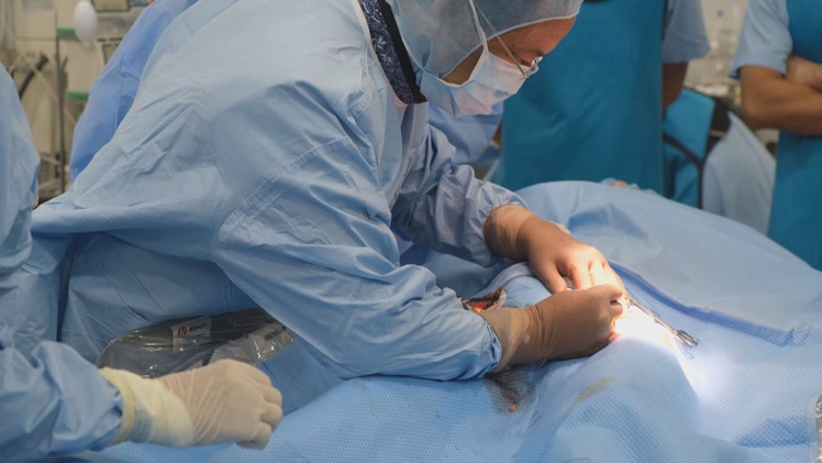 Bệnh viện tuyến quận đặt stent graft động mạch chủ ngực thành công