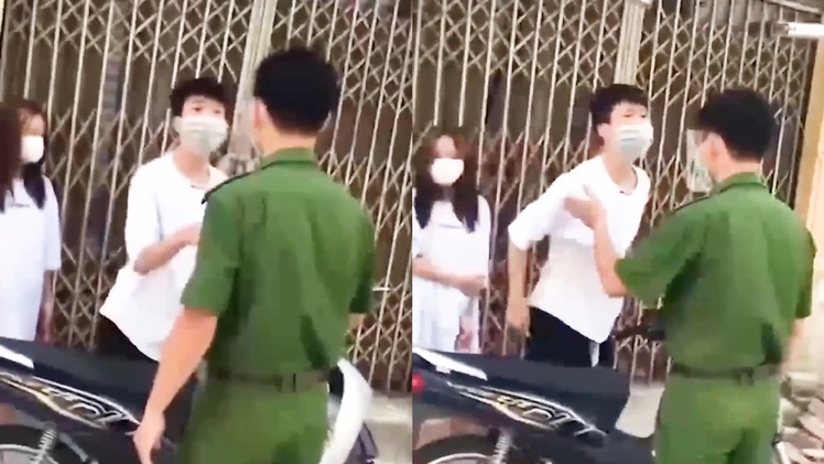 Video: Chở bạn gái ra đường lúc giãn cách còn to tiếng 'ông là cái gì, tưởng công an là tôi sợ à?'