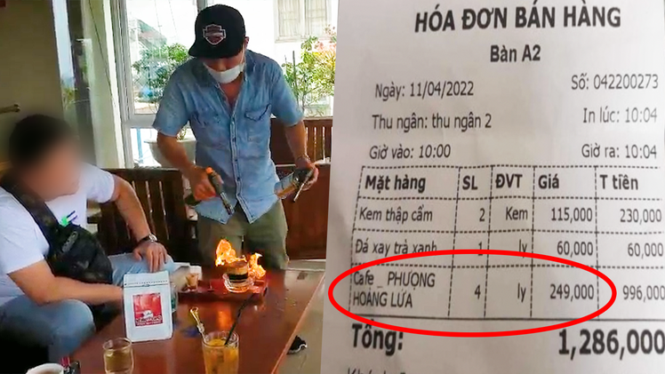 Video: Tính tiền ly cà phê 249.000 đồng, có bất thường?