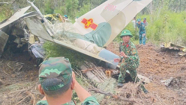 Hiện trường máy bay Yak-130 rơi, được phát hiện trong Vườn quốc gia Yok Đôn