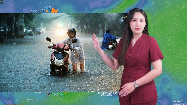 Thời tiết đêm 15 ngày 16-10: Áp thấp ngoài khơi Philippines khả năng thành bão; Bắc Bộ mưa to, Nam Bộ mưa rào